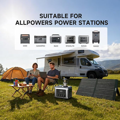 ALLPOWERS SOLAX SE100 100W Portable Solar Panel, High-Efficiency 23%-25% - Image 8