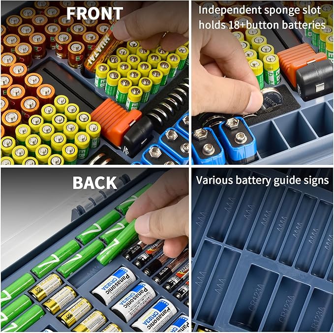 Battery Organizer Storage Holder Box Case - Image 5