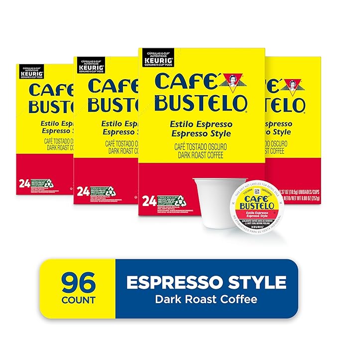Café Bustelo Espresso Style Dark Roast Coffee, 96 Keurig K-Cup Pods - Image 2