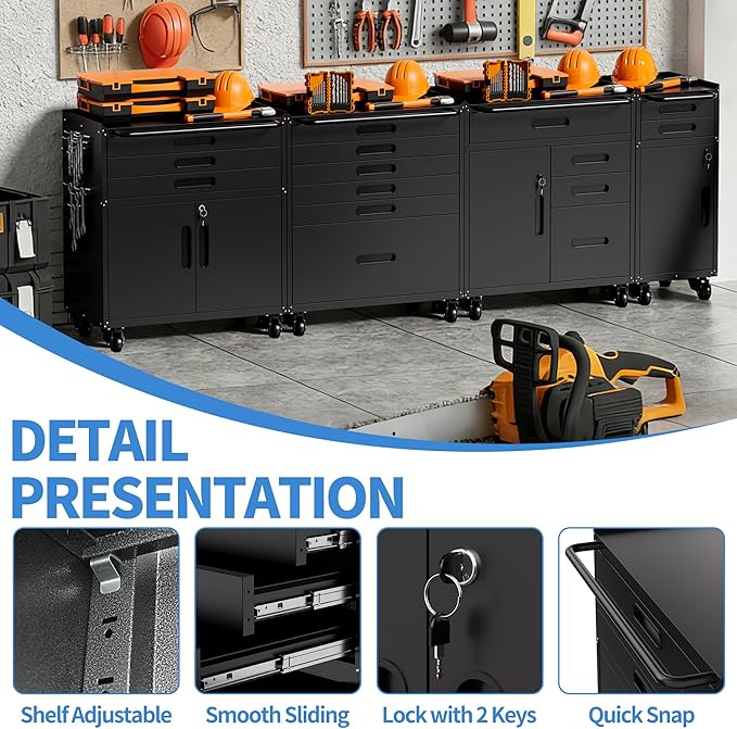Metal Garage Storage Cabinet - Image 4