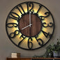 LEIKE Large Wall Clocks with Night Light Battery Operated, Silent Non Ticking by LEIKEWALLCLOCK