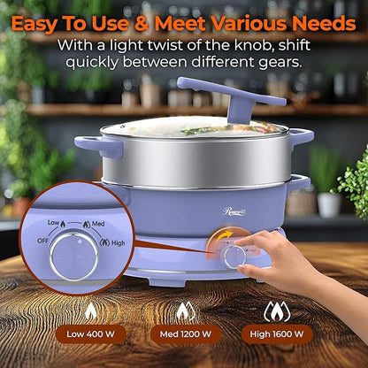 Rosewill 12.7 QT Electric Hot Pot Slow Cooker - Image 7
