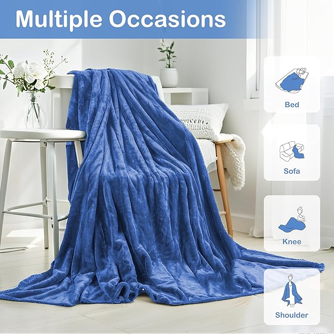 Electric Heated Blanket Queen Size 84"×90" Dual Control, 5 Heating Settings & - Image 5