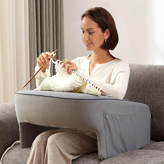 Reading Pillow for Gaming, Extra Large Laptop Pillow for Adult, Memory Foam Lap - Image 9