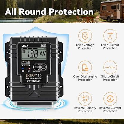 Solar Charge Controller Waterproof, 10A Solar Panel Regulator - Image 6