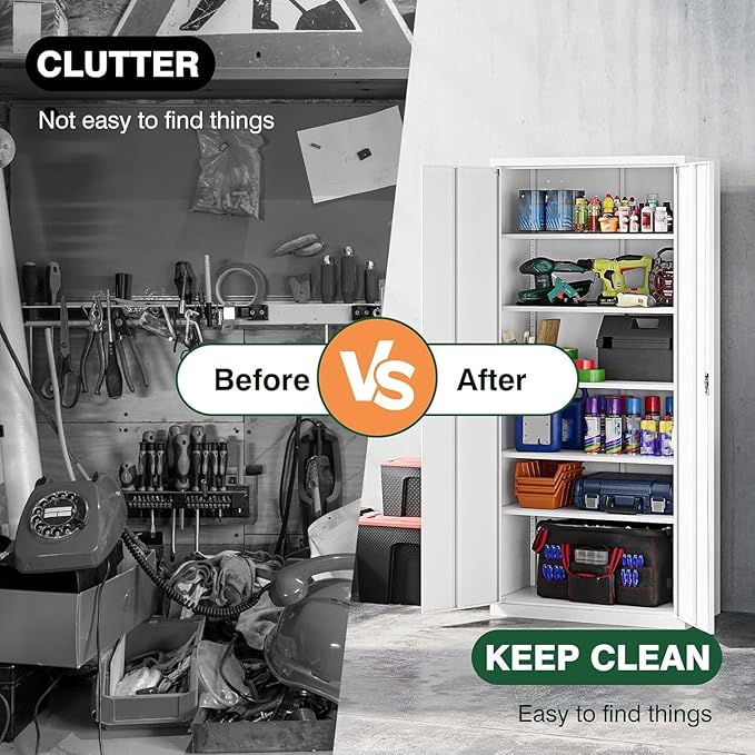 Letaya Metal Garage Storage Cabinets - Image 9