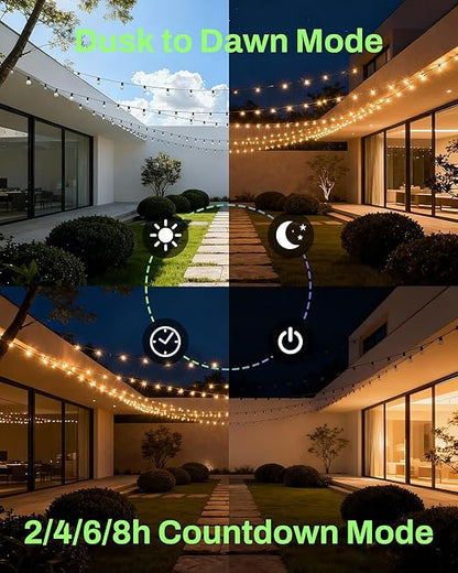 BN-LINK Outdoor Light Timer, Waterproof Plug-in Dusk-to-Dawn Controller - Image 4