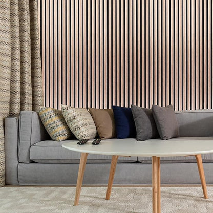 NeatiEase Wood Wall Panels, 9 Feet Acoustic Slat Wall Panels - Image 5