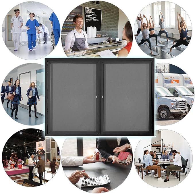 Enclosed Bulletin Board Outdoor Noticeboard - Image 8