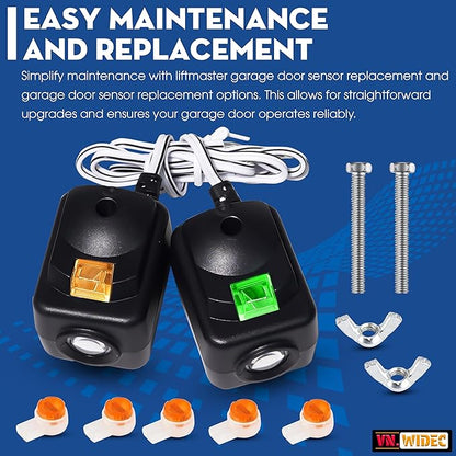 Upgraded 2X 820CB for Liftmaster Garage Door Sensor Replacement 41A5034 - Image 9