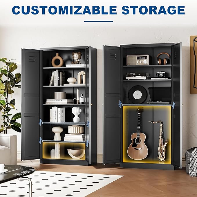 Metal Storage Cabinet-71” Tall Steel File Cabinets - Image 2