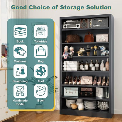 6-Tier Adjustable Steel Garage Storage Shelf - Image 4