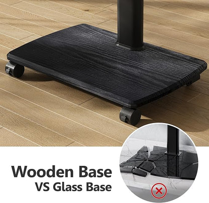 FITUEYES Rolling TV Stand with Power Outlets, Swivel Portable TV Stand - Image 5