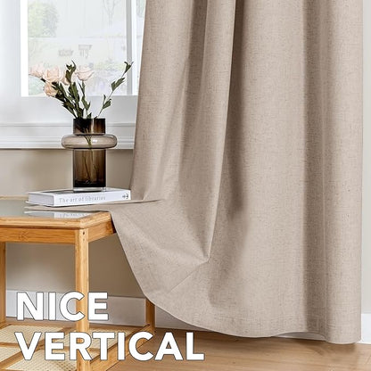 H.VERSAILTEX Linen Curtains 100% Blackout Curtains - Image 7