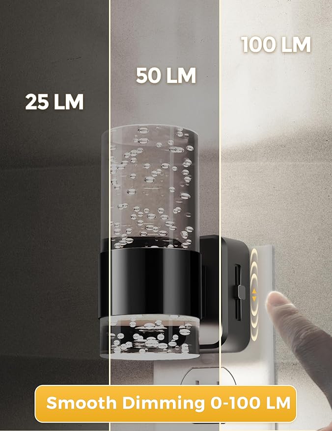 L LOHAS LED Night Light, Dimmable Night Lights Plug into Wall, Acrylic - Image 3
