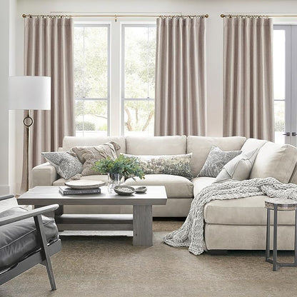 Linen 78 Inch Closet Curtains for Open Closet Doors Sliding Panels - Image 6
