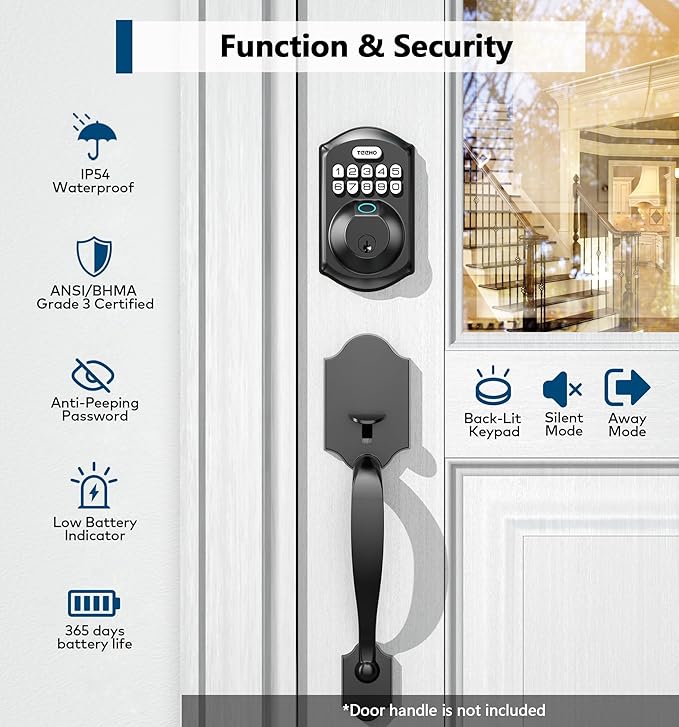 TEEHO TE002 Fingerprint Door Lock - Image 5