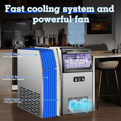 Commercial Ice Maker Machine 120lbs/24H - Image 6