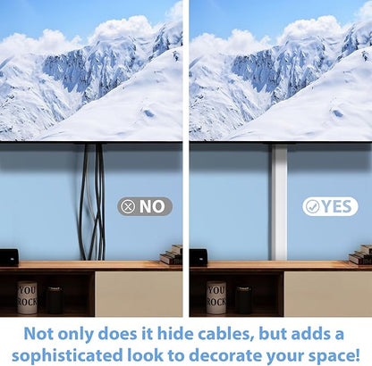 ZhiYo Cord Covers for Wires on Wall 32in, Wire Covers for Cords, X-Large TV - Image 4