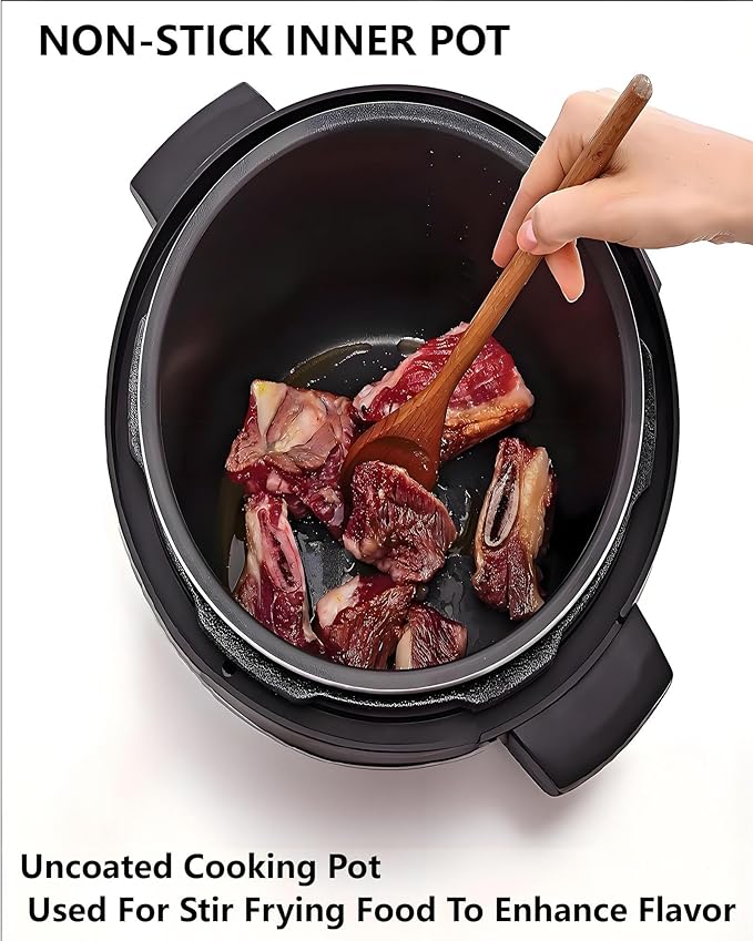 Electric Pressure Cooker, 6 Liters, Slow Stew Pot - Image 7