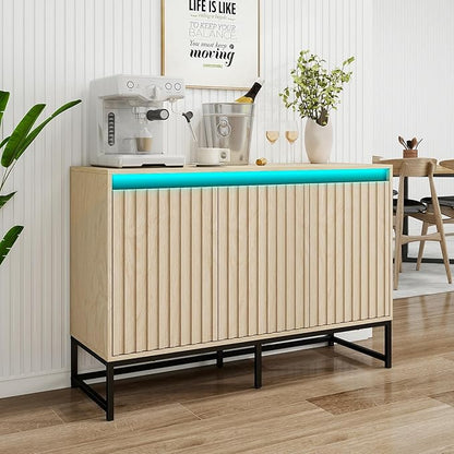 Fluted Sideboard Buffet Cabinet - Image 9