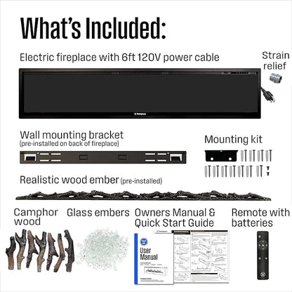 Westinghouse 74 Inch Electric Fireplace Heater, Compatible - Image 8