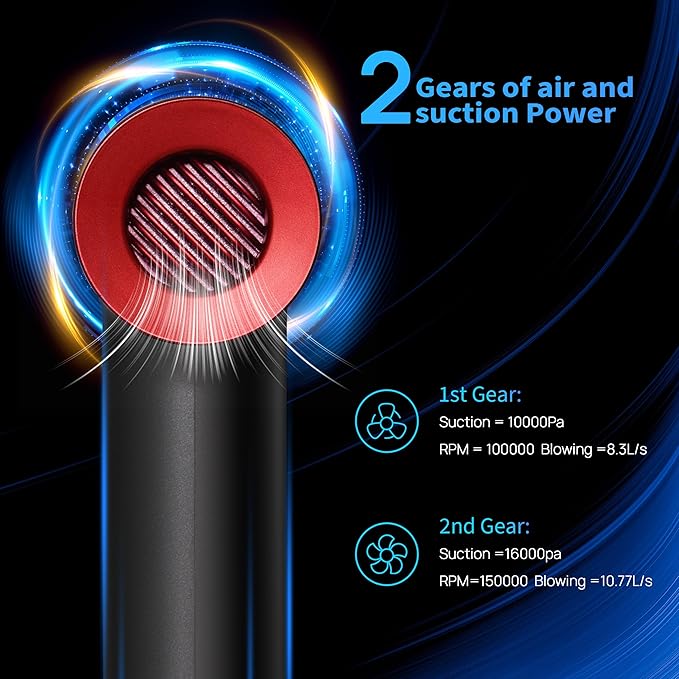 2-in-1 Compressed Air Duster and Mini Vacuum Cleaner - Image 8