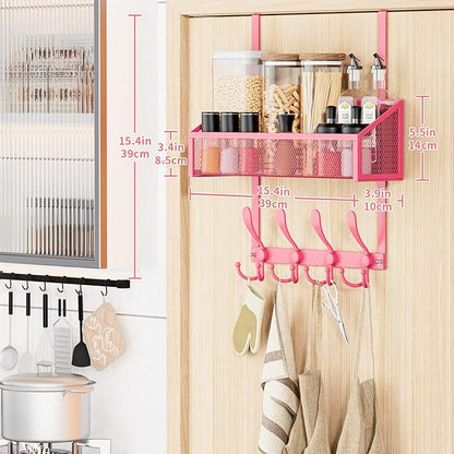 Kaiferty Over The Door Hooks Organizer, Coat Rack Over The Door Storage Hanger - Image 7