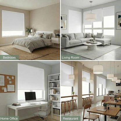 ZSHINE Motorized Blackout Window Blinds Customize Width Remote Control Wireless - Image 2