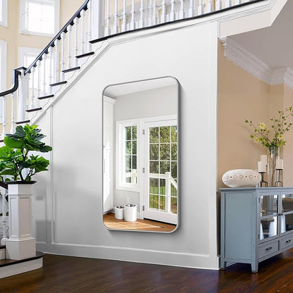 FORBATH 55x36 Inch Silver Bathroom Mirror - Image 6