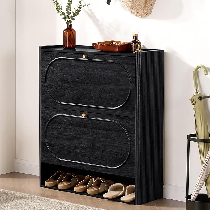 Shoe Storage Cabinet Entryway, Narrow Shoe Cabinet - Image 3