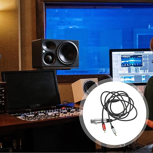 SEWCHICS XLR Female to Dual RCA Audio Splitter Cable 2m Microphone Signal Patch - Image 8