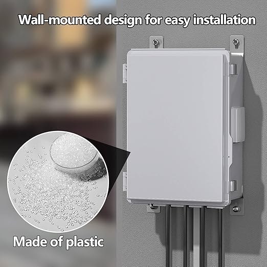 ABS Electrical Junction Box, Ventilated Design, Cable Grommets, IP65 Waterproof - Image 5