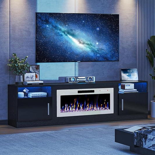 VITESSE TV Stand Fireplace by Vitesse