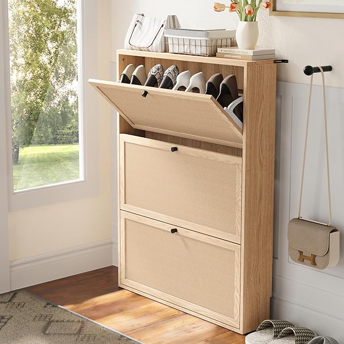 AVZEAR Narrow Shoe Storage Cabinet - Image 8
