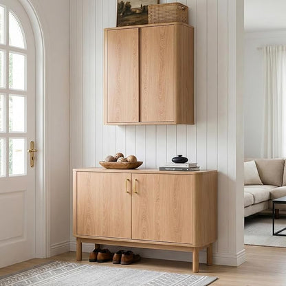 Wall Mounted Storage Cabinet, 2-Door Bathroom Medicine Cabinet - Image 5