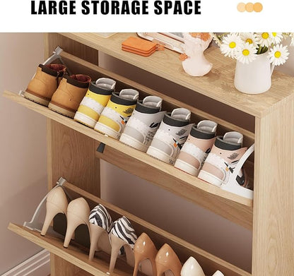 AVZEAR Narrow Shoe Storage Cabinet - Image 3