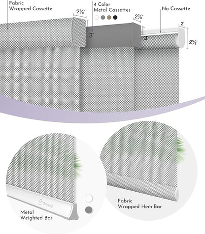 Graywind Motorized Solar Shades Light Filtering Mesh Shade Compatible - Image 6