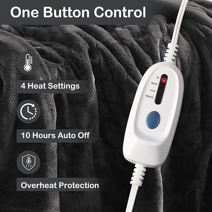 Electric Heated Blanket Full Size 72"×84" - Image 4