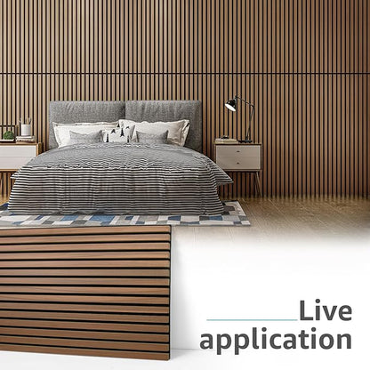Art3d 4 Pack 47.2 x 23.6in. Wood Slat Acoustic Panels - Image 2