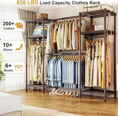 Ulif E7 Garment Rack, Heavy Duty Clothes Storage System - Image 2