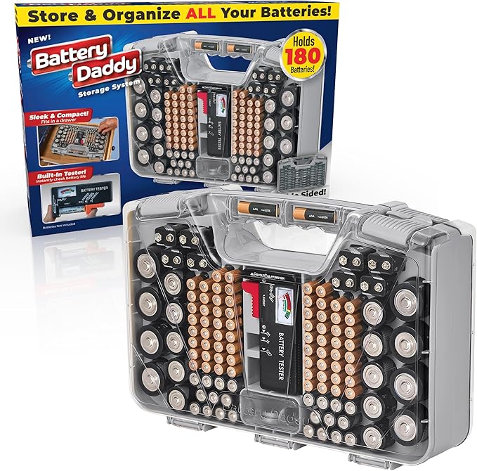 Ontel Battery Daddy Storage & Organizer Case by Ontel