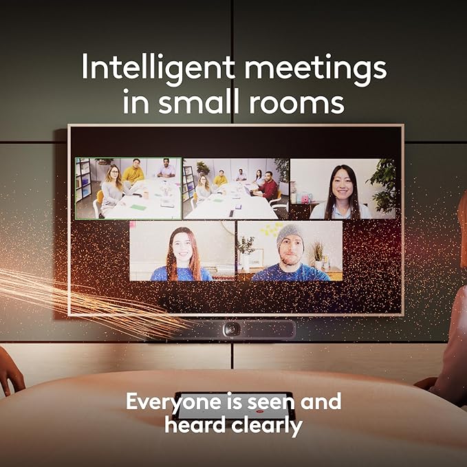 Logitech MeetUp 2 All-in-One USB Conference Room Camera, Compact Video Bar - Image 3