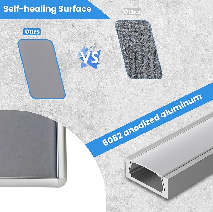 Magula Enclosed Bulletin Board Tamper-Proof Dispaly Case, Aluminium Frame - Image 6