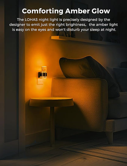 L LOHAS LED Night Light, Dimmable Night Lights Plug into Wall, Acrylic - Image 5