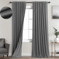 KOUFALL 102 Inch Long Curtains, 2 Panels Set, Dark Gray by KOUFALL