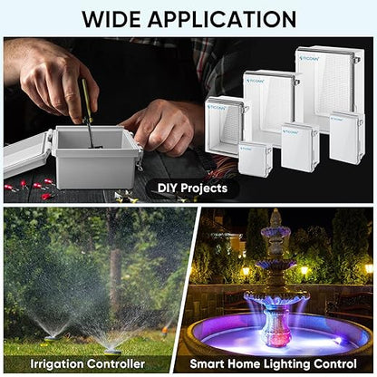 TICONN Waterproof Electrical Junction Box IP67 ABS Plastic Enclosure - Image 7