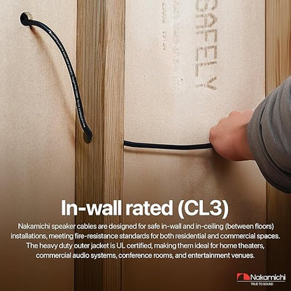 Nakamichi 16/2 in-Wall & Direct Burial Oxygen-Free Copper 2-Conductor Speaker - Image 7