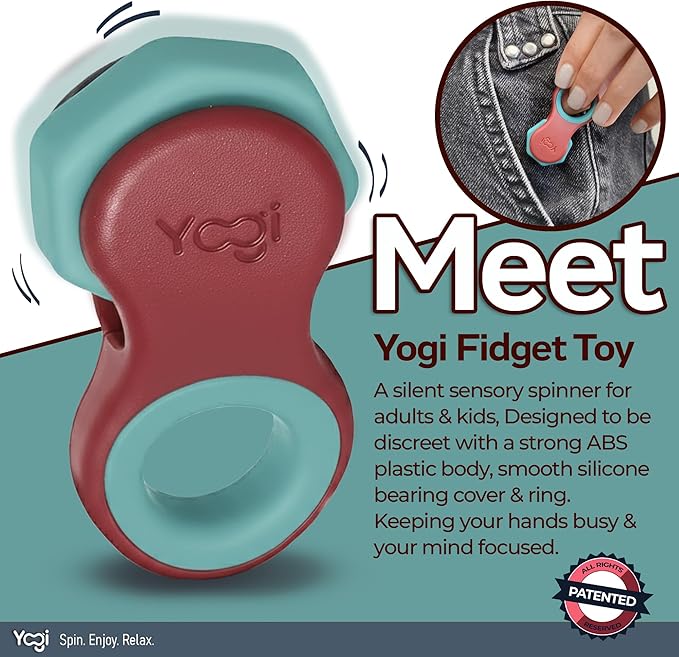 Yogi Fidget Toy – Silent Sensory Spinner - Image 2