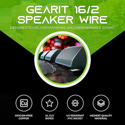 GEARit Outdoor Speaker Wire CL3 Rated, 16 Gauge Speaker Wire, Speaker Cable 500 - Image 3